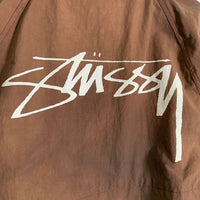 STUSSY ステューシー 22AW Wave Dye Beach Shel Jacket ウェーブダイ ビーチシェル ナイロンジャケット ブラウン 115647 Size L 福生店