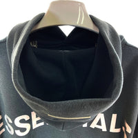 ESSENTIALS エッセンシャルズ バックプリント パーカー ブラック sizeM※使用感あり 瑞穂店