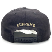 SUPREME シュプリーム 18AW Global 5-Panel グローバル 5パネルキャップ ブラック 刺繡 福生店