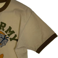 TOYS McCOY トイズマッコイ マックヒル リンガーTシャツ U.S.ARMY クリーム オリーブ Size M 福生店