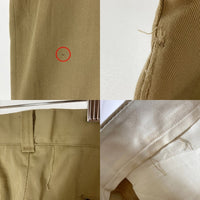 US ARMY アメリカ軍 60's~ アーミーチノ SCOVILLジップ 脇割り チノパンツ カーキ size36 瑞穂店