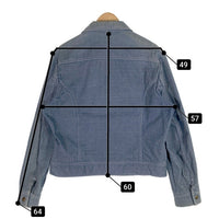 70's Lee リー コットンデニムジャケット ライトブルー USA製 スナップボタン Size L-R 福生店