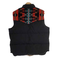 Indian Motorcycle インディアンモーターサイクル N/C DOWN VEST WOOLEN YORK & POCKET ダウンベスト ブラック ヨーク ポケット ウール IM11616 Size 40 福生店