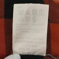 TMT ティーエムティー ORIGINAL RAYON BUFFALO CHECK オープンカラーレーヨンシャツ バッファローチェック レッド TSH-S1907 Size L 福生店