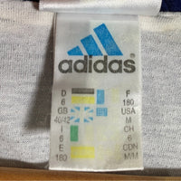 90’s adidas アディダス ジップアップジャケット 刺繍 グリーン ネイビー 万国旗タグ Size US M 福生店