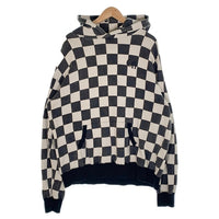 CAPTAINS HELM キャプテンズヘルム 24SS CHECKER HOODIE チェッカーフラッグ プルオーバースウェットパーカー ウォッシュ加工 ブラック ホワイト Size L 福生店