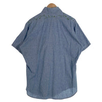70's Levi's リーバイス シャンブレーシャツ 半袖 ライトブルー USA製 ヒッピー Size L 福生店