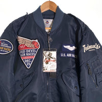 TED COMPANY テッドカンパニー Red Devil Air Race L-2A ナイロンフライトジャケット ネイビー テッドマン TL2-090 Size 44 福生店
