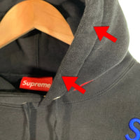 SUPREME シュプリーム 21SS Embroidered S Sweatshirt エンブロイダードS プルオーバースウェットパーカー ブラック Size L 福生店