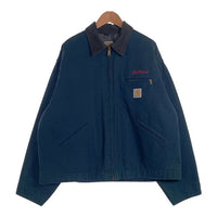 90's Carhartt カーハート ダック デトロイトジャケット ネイビー 刺繡 ブランケットライナー J01 Size 52 福生店