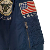 Schott ショット スーベニア MA-1 ナイロン フライトジャケット ネイビー 3162036 Size L 福生店