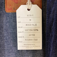 FULL COUNT フルカウント Lot6220 デニム甚平 ジャケット インディゴ size38 瑞穂店