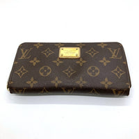 LOUIS VUITTON ルイヴィトン M66570 モノグラム ジッピーウォレット 香港広東ロード店限定 内側ゴールド 長財布 ブラウン 瑞穂店