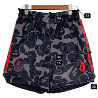 adidas アディダス BAPE ベイプ Dame 9 デイム9 メッシュショーツ ショートパンツ バスパン ブラック レッド JF1153 Size JP XL 福生店