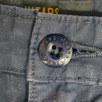 WTAPS ダブルタップス 17AW KHAKI TIGHT 02 TROUSERS コットン リップストップ トラウザーパンツ スリム ネイビー 172TQDT-PTM02 Size M 福生店