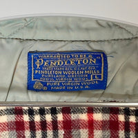 PENDLETON ペンドルトン USA製 70's ウール チェックシャツ グレー×レッド sizeL※所々小穴あり 瑞穂店