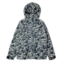 A BATHING APE アベイシングエイプ STUSSY ステューシー スカル サル カモフラ スノーボードジャケット グレー sizeM 瑞穂店