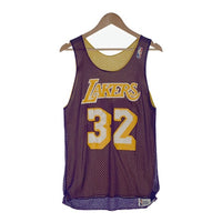 80's Sand-Knit NBA ロサンゼルス・レイカーズ マジックジョンソン 32 メッシュ ゲームシャツ パープル Size S 福生店