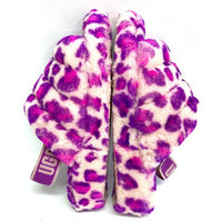 UGG アグ 1117153 Fluff Yeah Slide Leopard フラッフ イヤー スライド レオパード サンダル パープル size25cm 瑞穂店