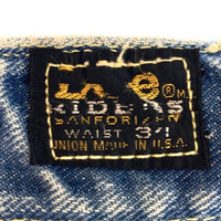 Lee リー 200 70's サイド黒タグ ポケット大文字タグ TALONセミオート デニムパンツ ライトインディゴ size34 瑞穂店