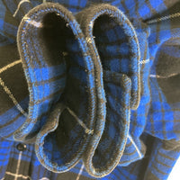 STUSSY ステューシー ネルシャツ チェック柄 ブルー sizeL 瑞穂店