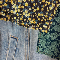 runninghigh ランニングハイ レディース ビンテージムード パッチドデニムジャケット Gジャン インディゴ SizeF 瑞穂店