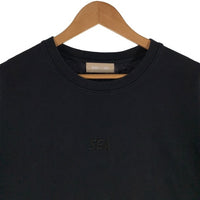 WIND AND SEA ウィンダンシー SEA PIGMENT TEE ピグメント フロント刺繡ロゴ Tシャツ ブラック WDS-O-ESS2-24-Q3-CS-01 Size L 福生店