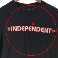 90's~ INDEPENDENT インデペンデント プリントTシャツ ブラック NHS Size L 福生店