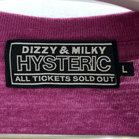 HYSTERIC GLAMOUR ヒステリックグラマー 23SS 02231CT03 HG MOTORCYCLE モーターサイクルポケット付き半袖 Tシャツ パープル sizeL 瑞穂店