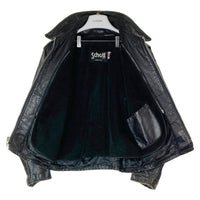 Schott ショット 152 USA製 ボアライナー付き シングル ライダースジャケット ブラック size40 瑞穂店