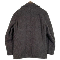 Schott ショット シングル ウール ピーコート 裏キルティング グレー Size 40 福生店