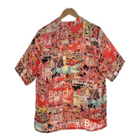 SUN SURF サンサーフ KEONI OF HAWAII KING TERRY'S レーヨン アロハシャツ レッド イエロー 総柄 SS32302 Size M 福生店