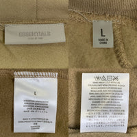 FOG ESSENTIALS エフオージー エッセンシャルズ Logo Sweat Hoodie スウェットフーディー カーキ Size L 福生店