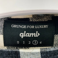 glamb グラム バッファローチェック フランネルシャツ ホワイト GB17SM/SH07 Size 3 瑞穂店