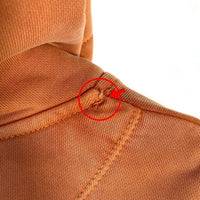 COACH コーチ HOODIE プルオーバースウェットパーカー オレンジ ウォッシュ加工 フード紐なし CF811 Size M 福生店