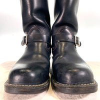 Wesco ウエスコ BOSS ボス レザーエンジニアブーツ ブラック スチールトゥ ビブラム430 11/07 Size 9E (27cm) 福生店