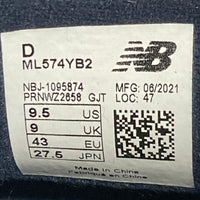 NEW BALANCE ニューバランス ML574YB2 BILLY'S ENT 別注 スニーカー 日本限定モデル TOKYO LIMITED マスタード size27.5cm 瑞穂店