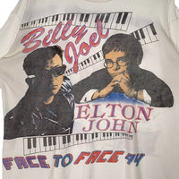 90's Billy Joel ビリージョエル Elton John エルトンジョン TOUR 1994 プリントTシャツ ホワイト SHOR HILLS TEE Size XL 福生店