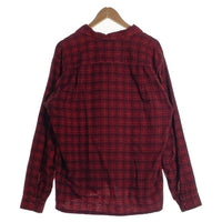 60's Sandy Mac Donald サンディマクドナルド オープンカラーフランネルチェックシャツ レッド Size L 福生店