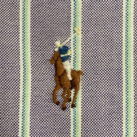 Ralph Lauren ラルフローレン CLASSIC FIT オックスフォード ストライプ 半袖シャツ パープル sizeXXL 瑞穂店