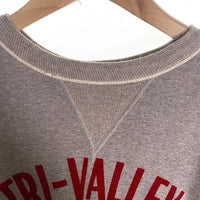 WAREHOUSE ウエアハウス 23秋冬 両V TRI-VALLEY H.S. クルーネックスウェットトレーナー グレー Size 40 福生店