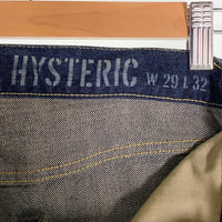 HYSTERIC GLAMOUR ヒステリックグラマー USED/ダメージ加工 スタッズ ストレートデニムパンツ インディゴ 02191AP20 Size 29 福生店