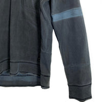 DIESEL ディーゼル Archive Half Zip Hoodie アーカイブ ハーフジップ フーディー プルオーバースウェットパーカー カーキ USED加工 Size L 福生店