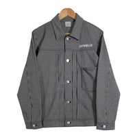 LOOPWHEELER ループウィラー 受注会限定 ヒッコリー 吊り天笠 1stタイプ トラッカージャケット ヒッコリー ストライプ Size M 福生店