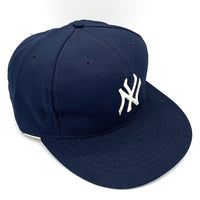 90's~ MLB ニューヨーク・ヤンキース スナップバックベースボールキャップ ネイビー USA製 ANNCO 福生店