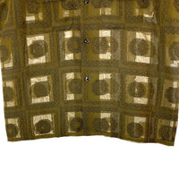 Needles ニードルズ S/S Classic Shirt クラシックシャツ 開襟 半袖 ジャカード オリーブ MR135 Size M 瑞穂店