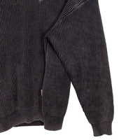 bound ハーフジップ コットンニット ポロ ロングスリーブ ウォッシュドブラック Size M 福生店