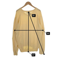 Brooks Brothers ブルックスブラザーズ シルクコットン Vネック ニットセーター イエロー Size L 福生店