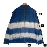 SCOTCH&SODA スコッチアンドソーダ コットン リネン タイダイ ジャケット ブルー ホワイト 172888-23-PFMM-A31 Size XL 福生店