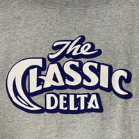 DELTA デルタ プリント ロングスリーブTシャツ グレー Size L 福生店